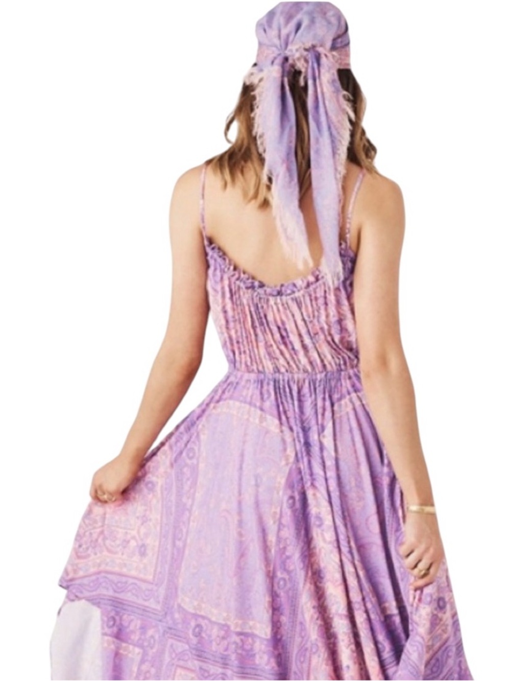 Spell & The Gypsy Collective Farrah Kerchief Sundress in Lilac - Picture 11 of 14